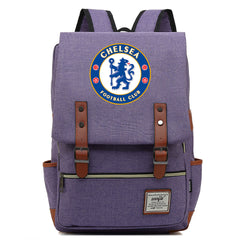 Chelsea Football Club Canvas Travel Backpack School Book Bag