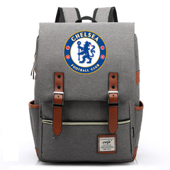 Chelsea Football Club Canvas Travel Backpack School Book Bag