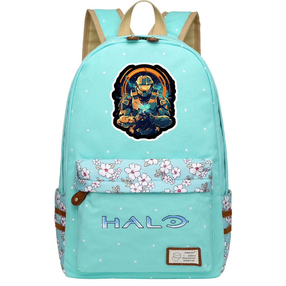 Halo Infinite Fashion Canvas Travel Backpack School Bag