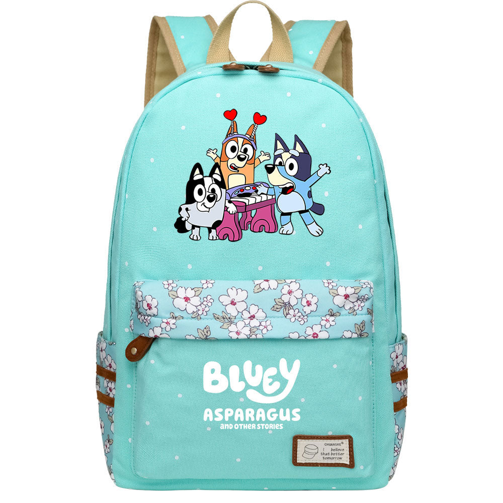 Blue Heeler Bingo Fashion Canvas Travel Backpack School Bag
