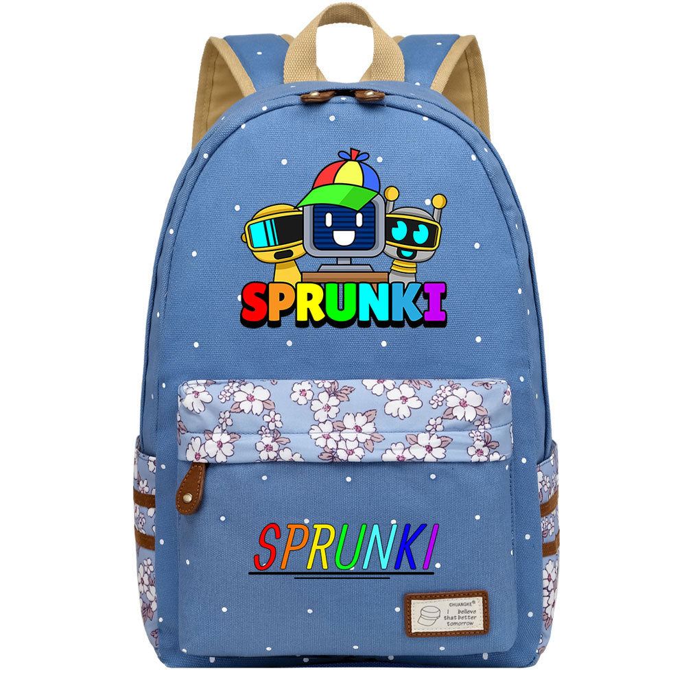 Sprunki Fashion Canvas Travel Backpack School Bag