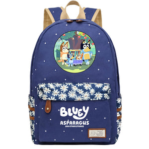Bluey Fashion Canvas Travel Backpack School Bag