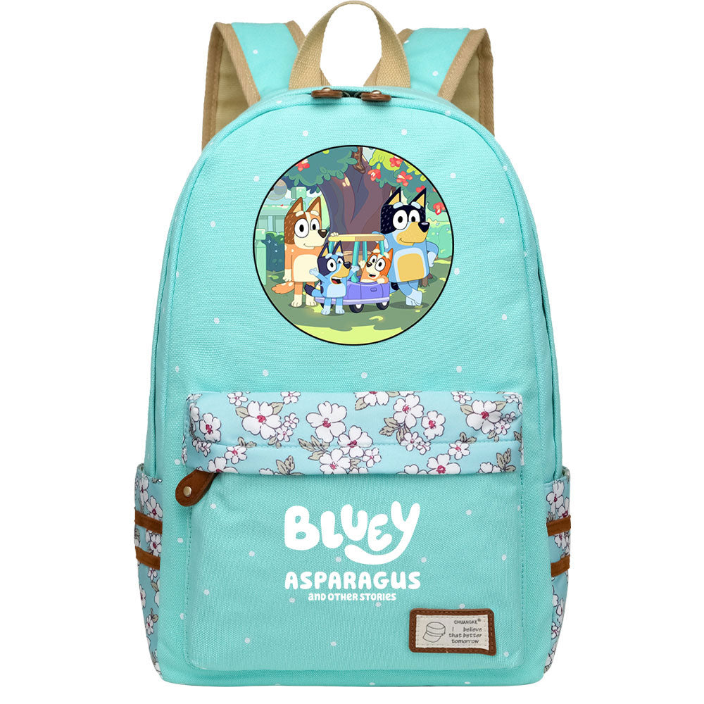 Blue Heeler Bingo Fashion Canvas Travel Backpack School Bag