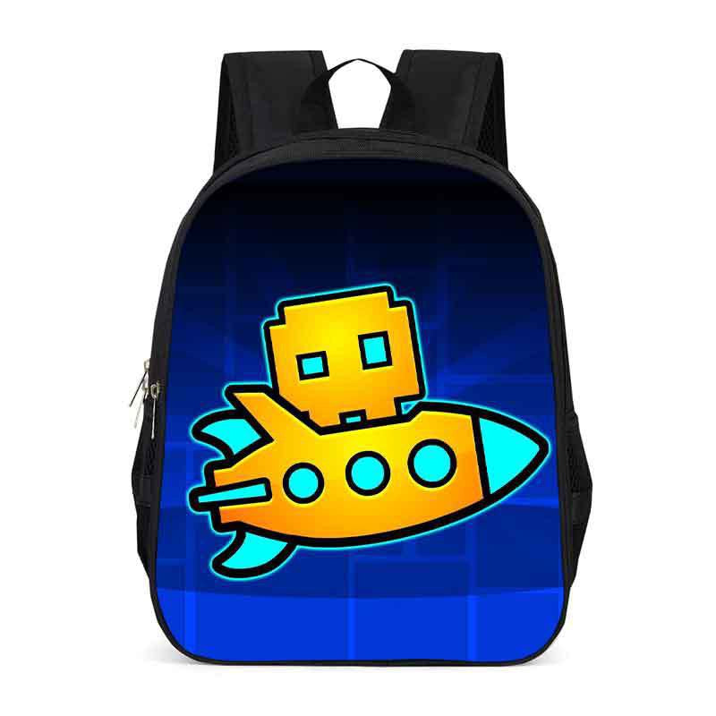 Geometry Dash Backpack School Sports Bag for Kids Boy Girl Kindergarten