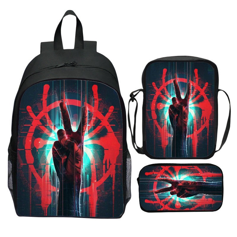 Spider Man  Across the Spider Verse Schoolbag Backpack Lunch Bag Pencil Case 3pcs Set Gift for Kids Students