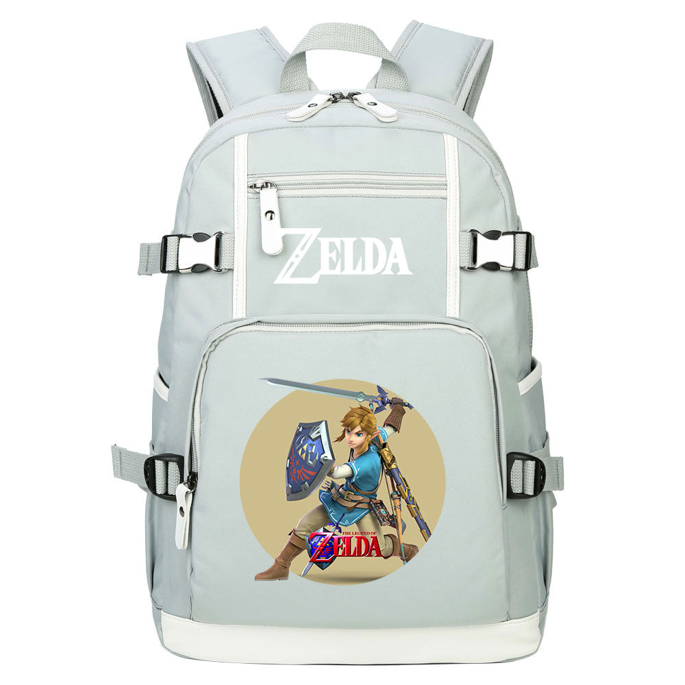 Zelda USB Charging Backpack School NoteBook Laptop Travel Bags