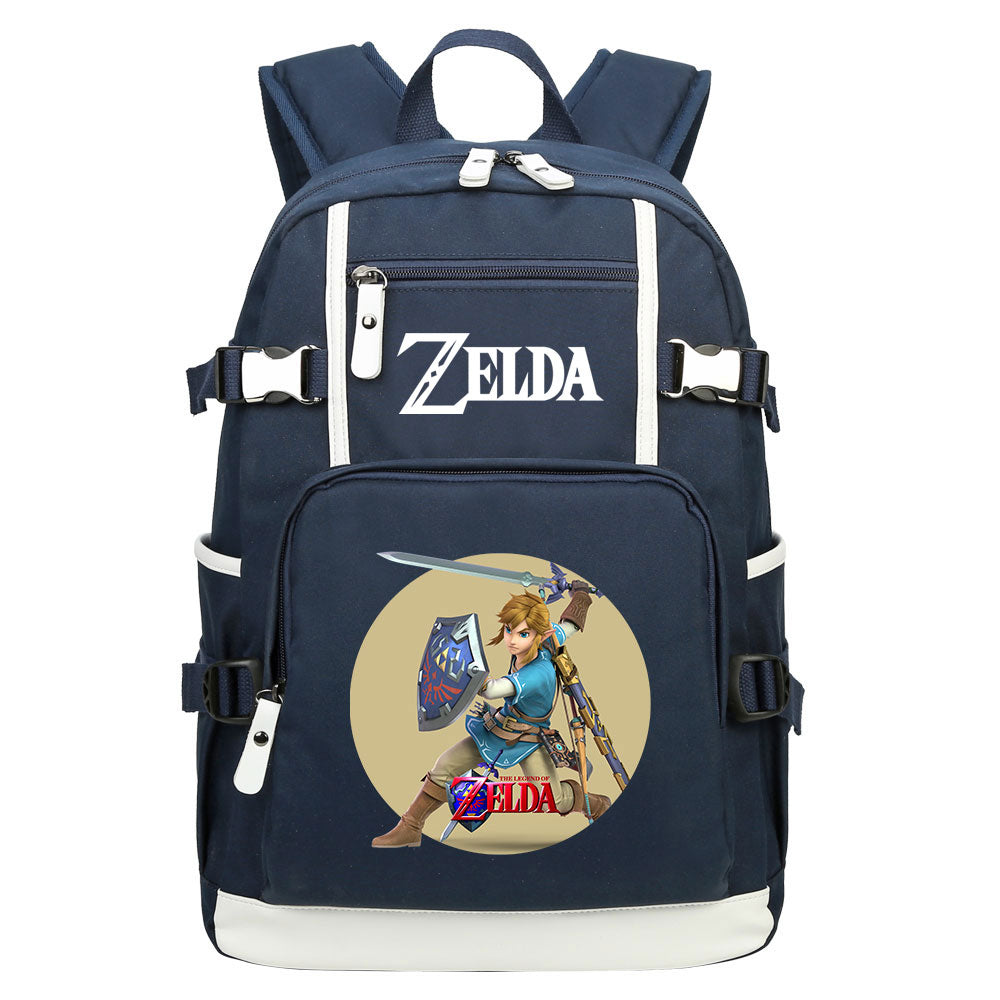 Zelda USB Charging Backpack School NoteBook Laptop Travel Bags