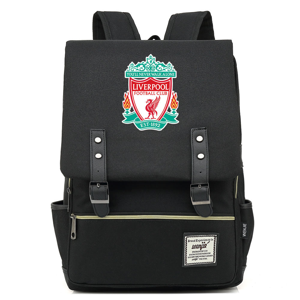 Liverpool Football Club Canvas Travel Backpack School Book Bag