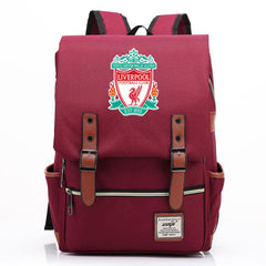 Liverpool Football Club Canvas Travel Backpack School Book Bag