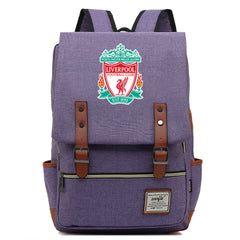 Liverpool Football Club Canvas Travel Backpack School Book Bag
