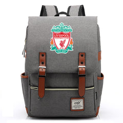 Liverpool Football Club Canvas Travel Backpack School Book Bag
