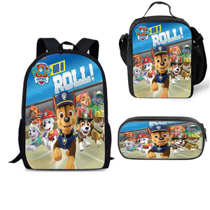 Paw Patrol Schoolbag Backpack Lunch Bag Pencil Case Set Gift for Kids Students