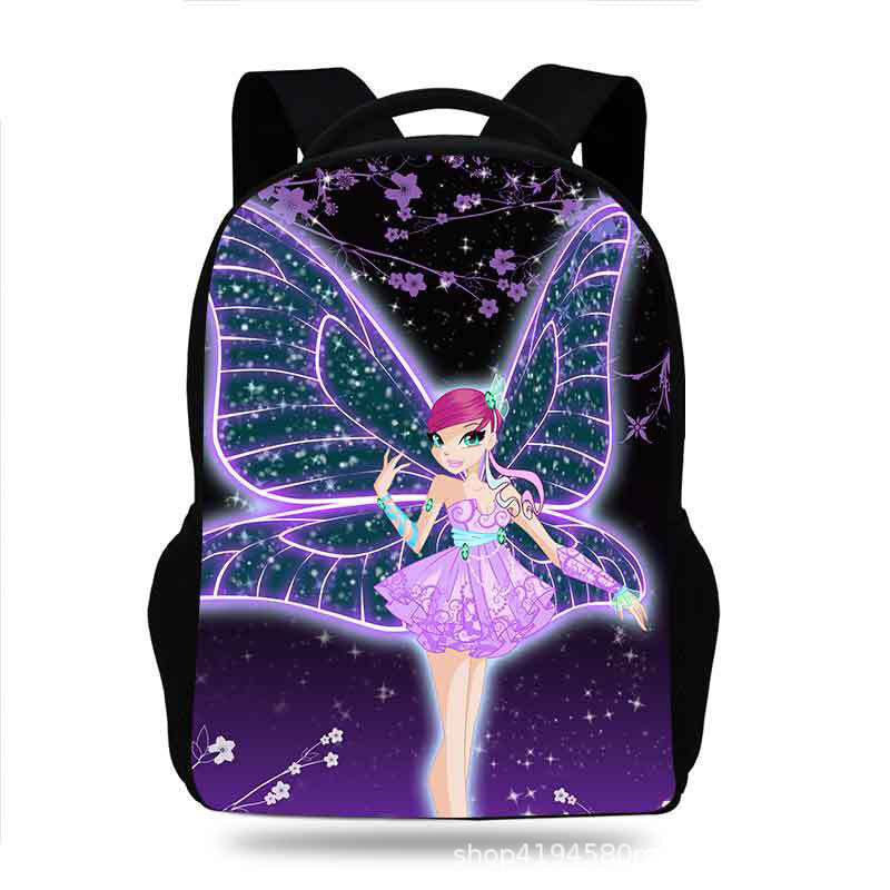 Winx Club Backpack School Sports Bag for Kids Boy Girl Kindergarten