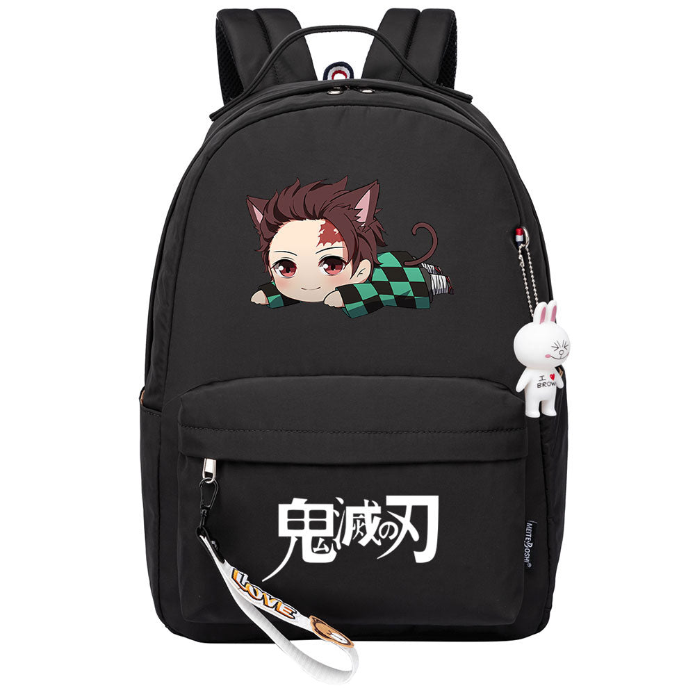 Demon Slayer Kimetsu No Yaiba Kamado Tanjiro Cosplay Backpack School Bag Water Proof