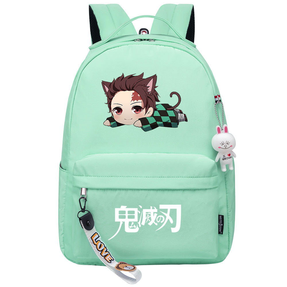 Demon Slayer Kimetsu No Yaiba Kamado Tanjiro Cosplay Backpack School Bag Water Proof