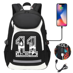 Strangers Things 11 USB Charging Backpack School NoteBook Laptop Travel Bags