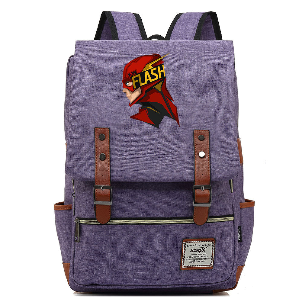 The Flash Barry Cosplay Canvas Travel Backpack School Bag