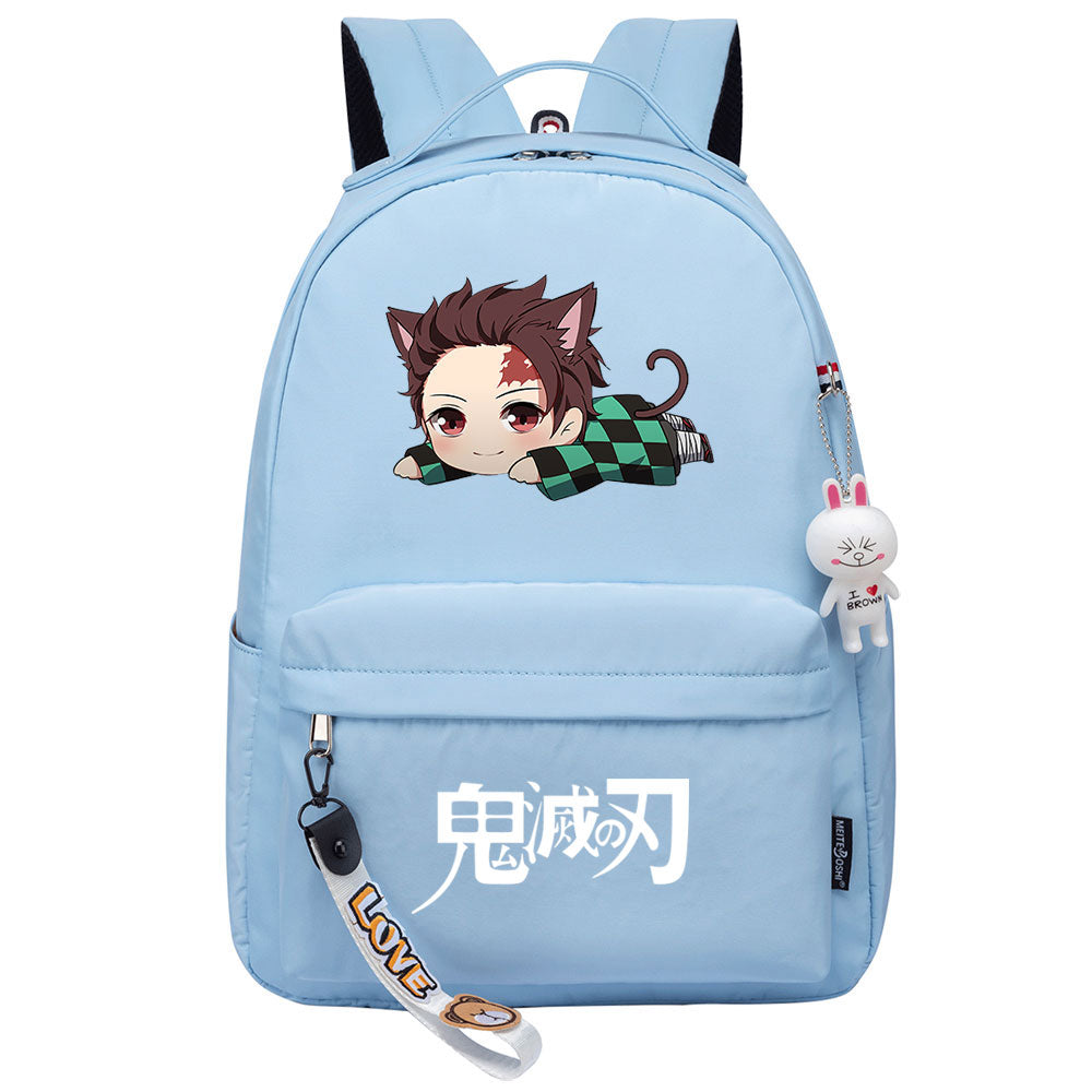 Demon Slayer Kimetsu No Yaiba Kamado Tanjiro Cosplay Backpack School Bag Water Proof