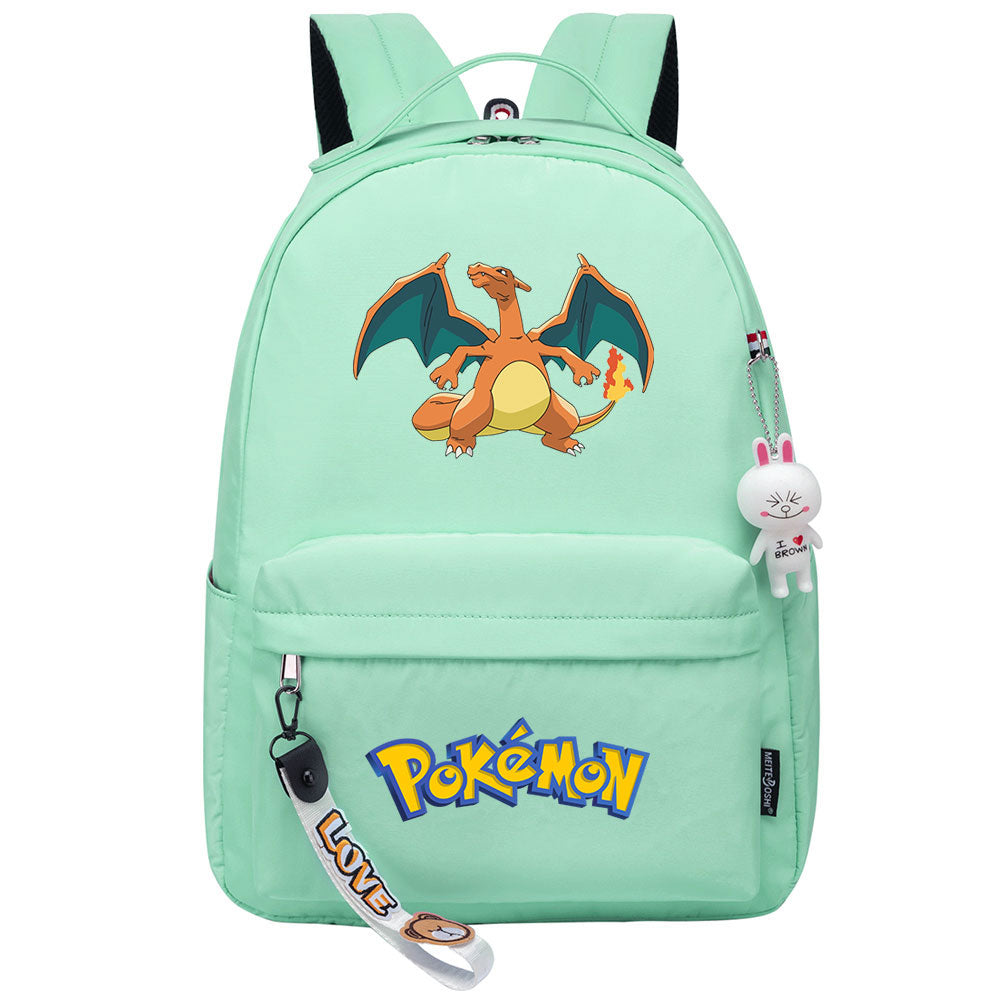 Pokemon Charizard Backpack Shoolbag Notebook Bag Gifts for Kids Students