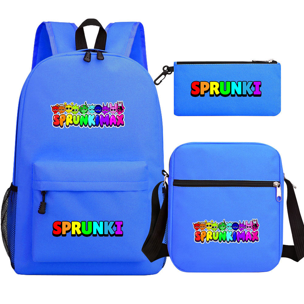 Sprunki SchoolBag Backpack Shoulder Bag Book Pencil Bags  3pcs Set