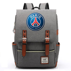 Paris Saint Germain Football Club Canvas Travel Backpack School Book Bag