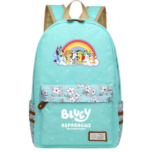 Bluey Fashion Canvas Travel Backpack School Bag