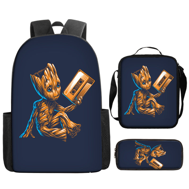 Guardians of the Galaxy Schoolbag Backpack Lunch Bag Pencil Case 3pcs Set Gift for Kids Students