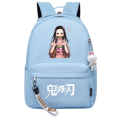 Demon Slayer Kimetsu No Yaiba Kamado Nezuko Cosplay Backpack School Bag Water Proof