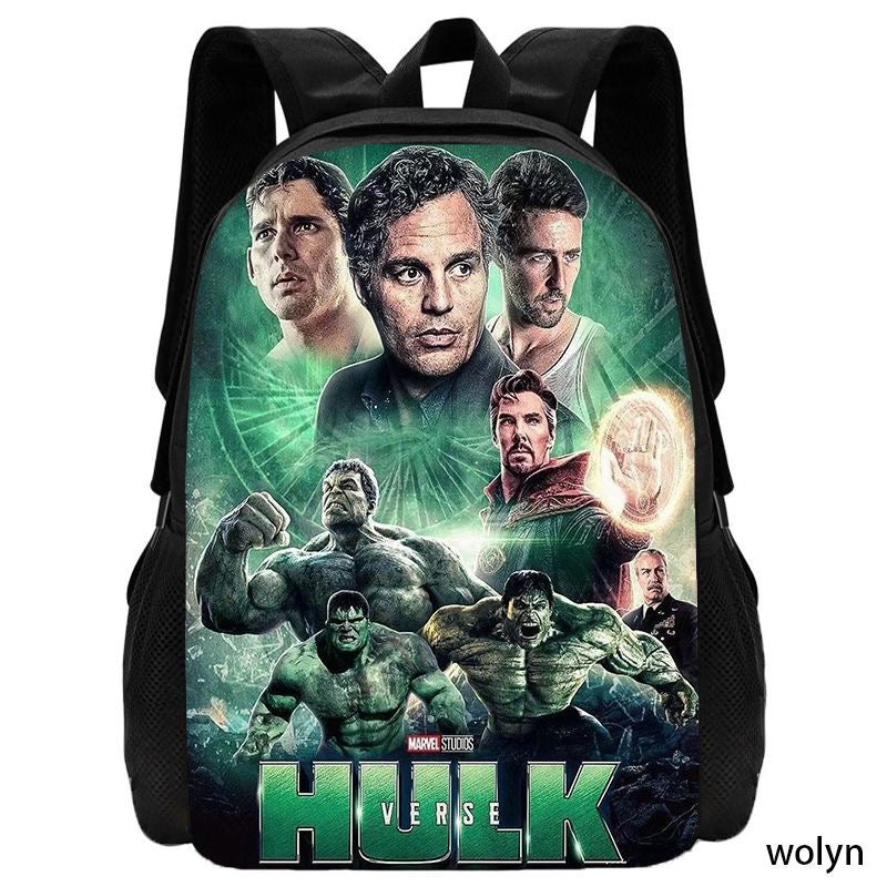 Word War Hulk Backpack School Sports Bag for Kids Boy Girl Kindergarten