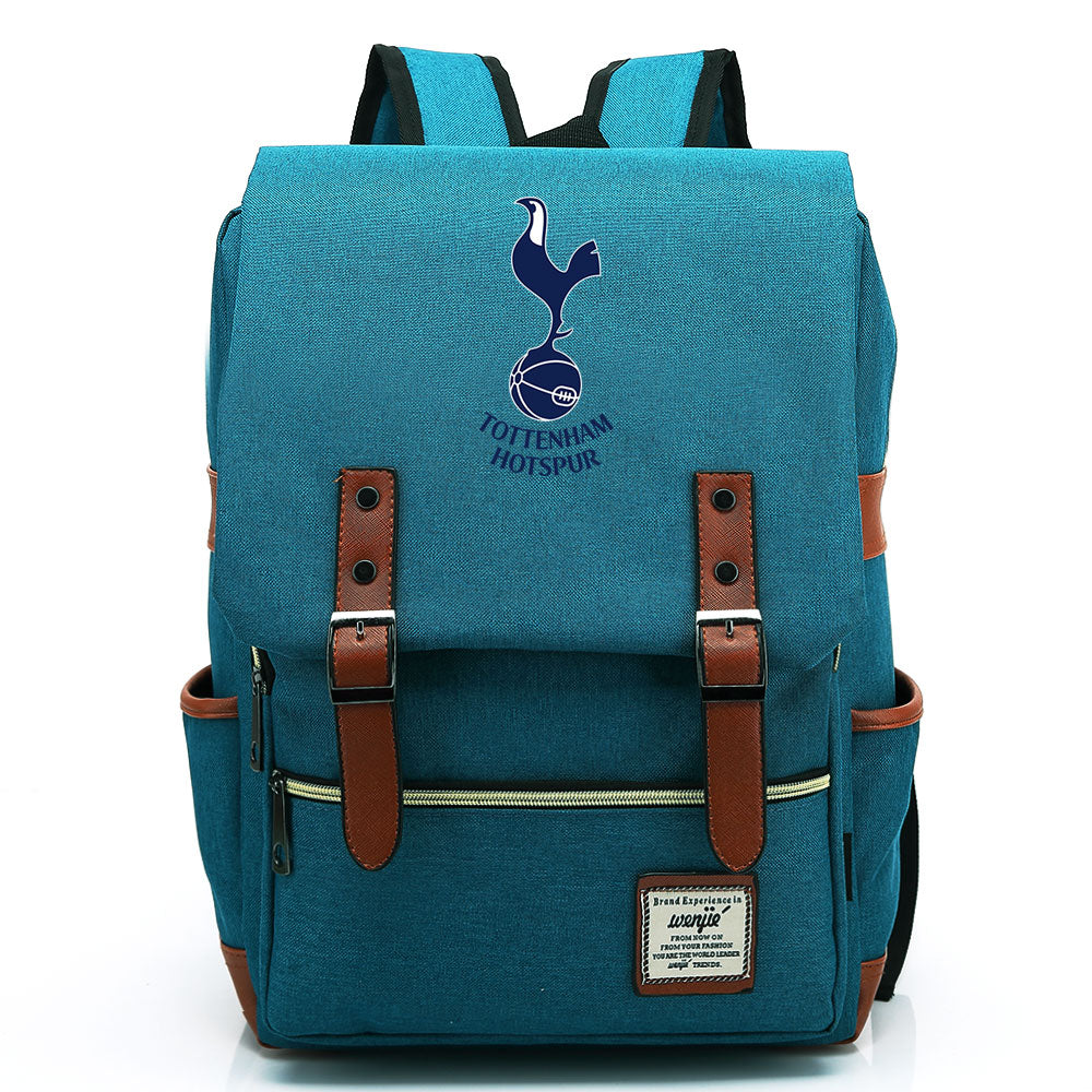 Tottenham Hotspur Football Club Canvas Travel Backpack School Book Bag