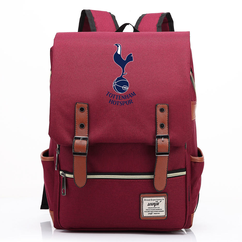 Tottenham Hotspur Football Club Canvas Travel Backpack School Book Bag