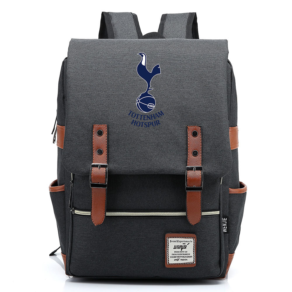 Tottenham Hotspur Football Club Canvas Travel Backpack School Book Bag