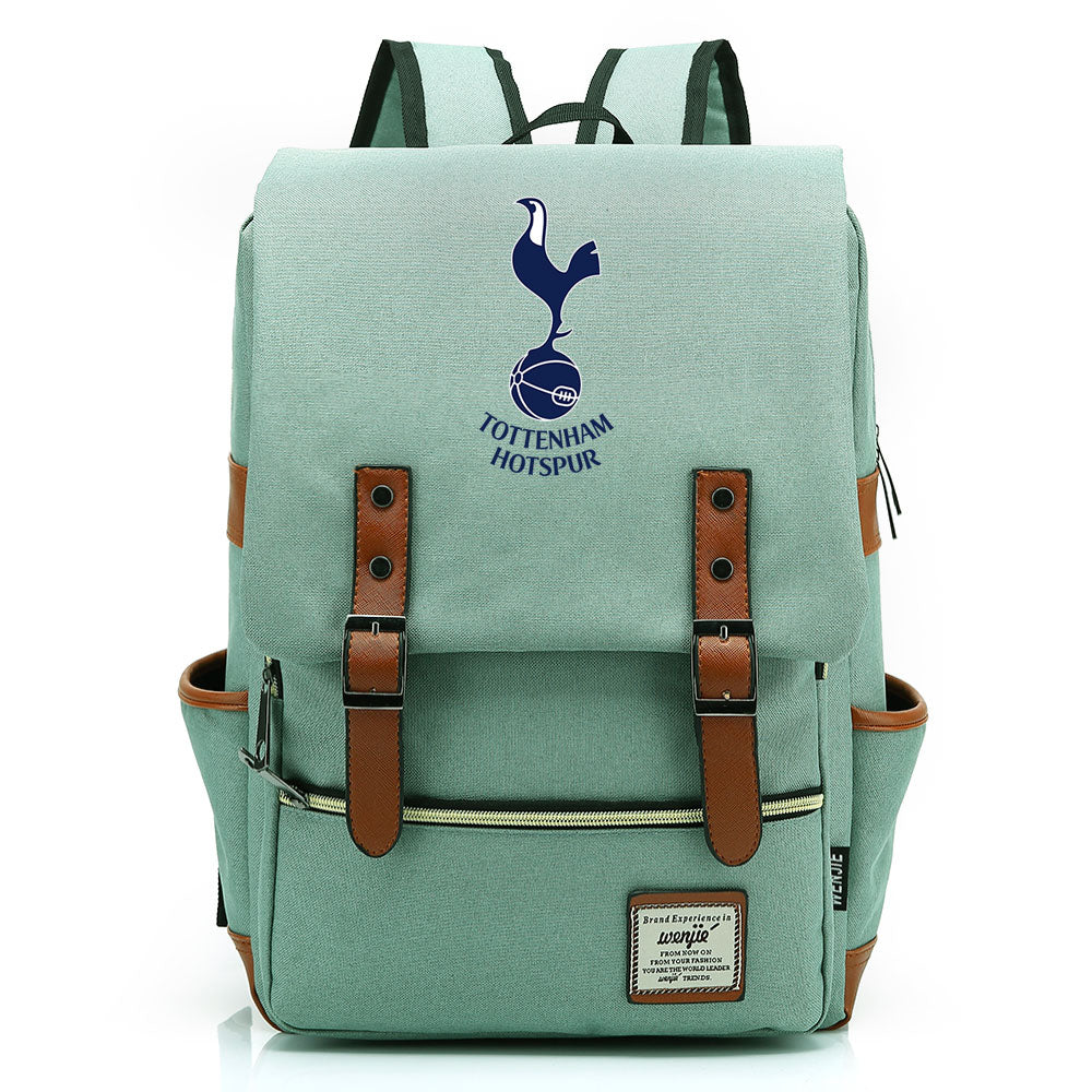 Tottenham Hotspur Football Club Canvas Travel Backpack School Book Bag