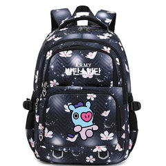 KPOP BTS Mang Waterproof Backpacks Kids School Bags Teenagers Backpack