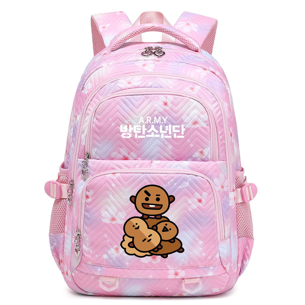 KPOP BTS Shooky Waterproof Backpacks Kids School Bags Teenagers Backpack