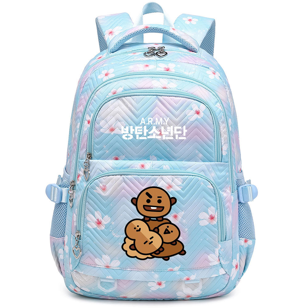 KPOP BTS Shooky Waterproof Backpacks Kids School Bags Teenagers Backpack