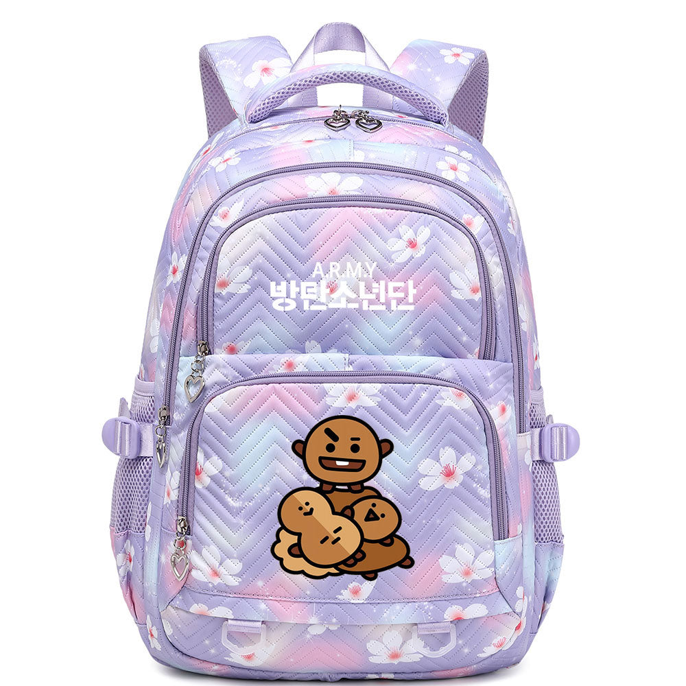 KPOP BTS Shooky Waterproof Backpacks Kids School Bags Teenagers Backpack