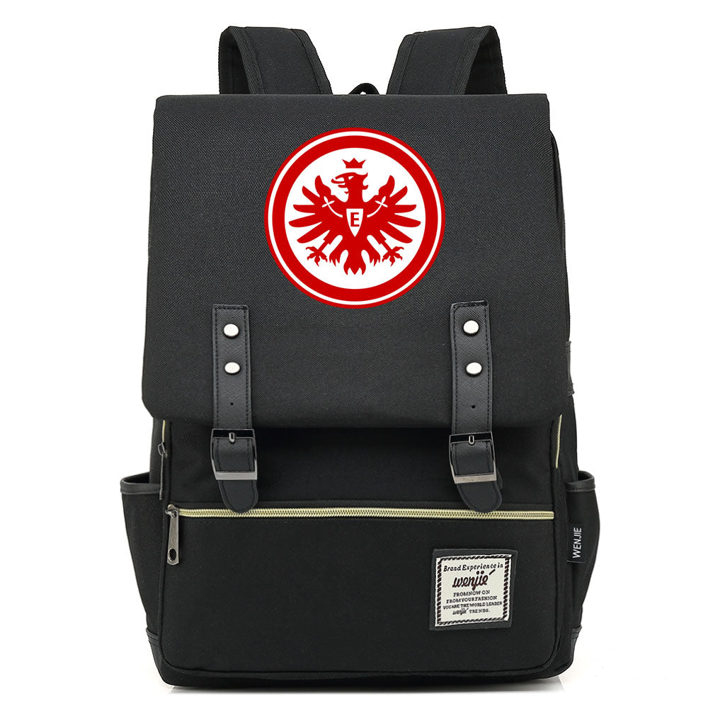 Eintracht Frankfurt Football Club Canvas Travel Backpack School Book Bag