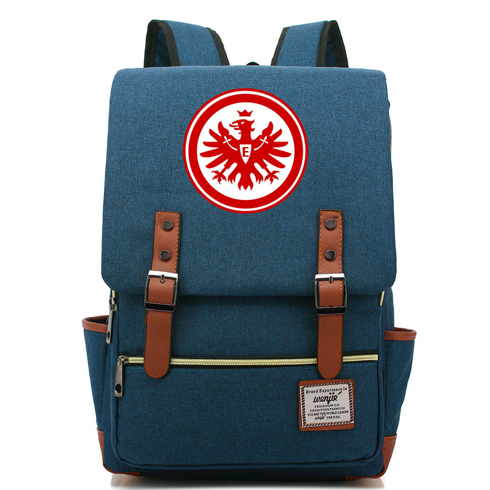 Eintracht Frankfurt Football Club Canvas Travel Backpack School Book Bag
