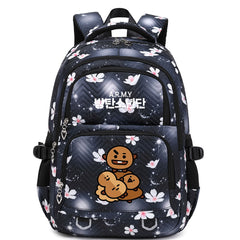 KPOP BTS Shooky Waterproof Backpacks Kids School Bags Teenagers Backpack