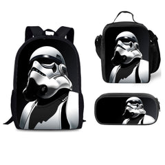Star Wars Rebels Stormtrooper Schoolbag Backpack Lunch Bag Pencil Case Set Gift for Kids Students