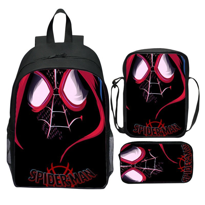 Spider Man  Across the Spider Verse Schoolbag Backpack Lunch Bag Pencil Case 3pcs Set Gift for Kids Students