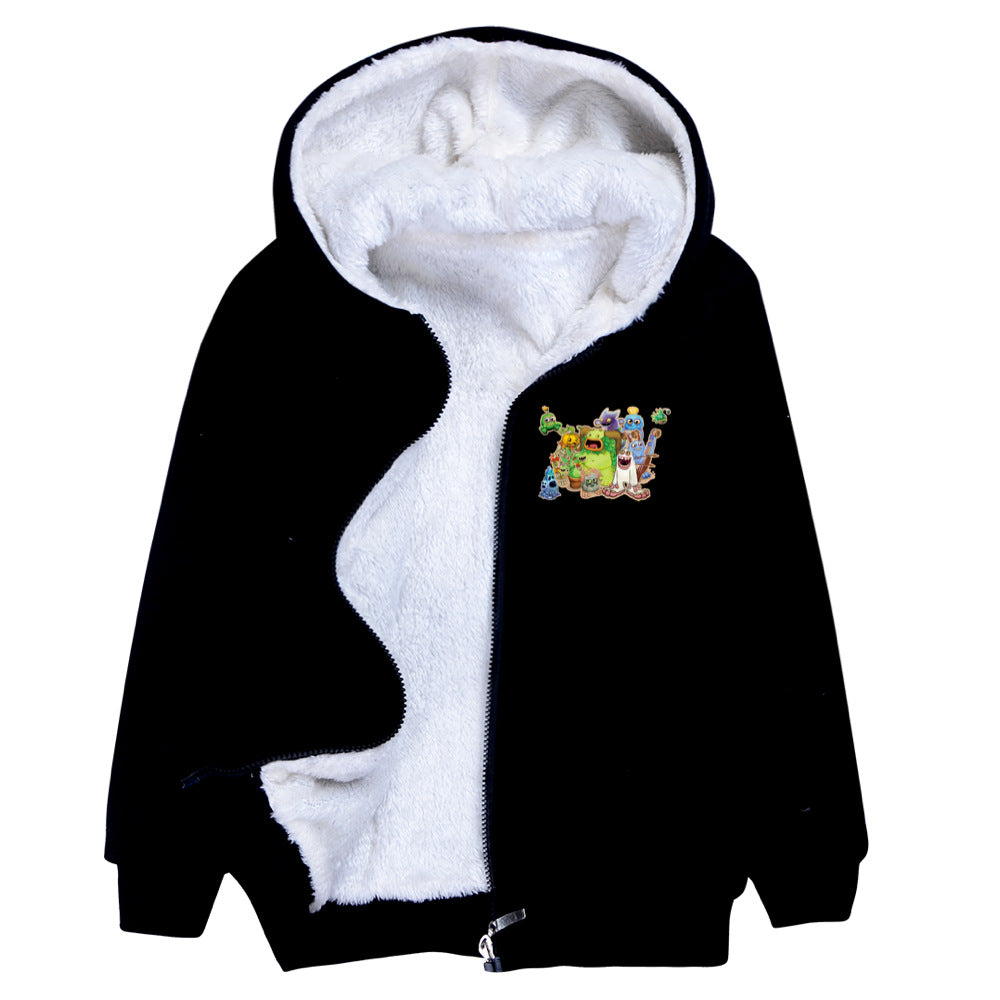 My Singing Monster Pullover Hoodie Sweatshirt Autumn Winter Unisex Sweater Zipper Jacket for Kids Boy Girls