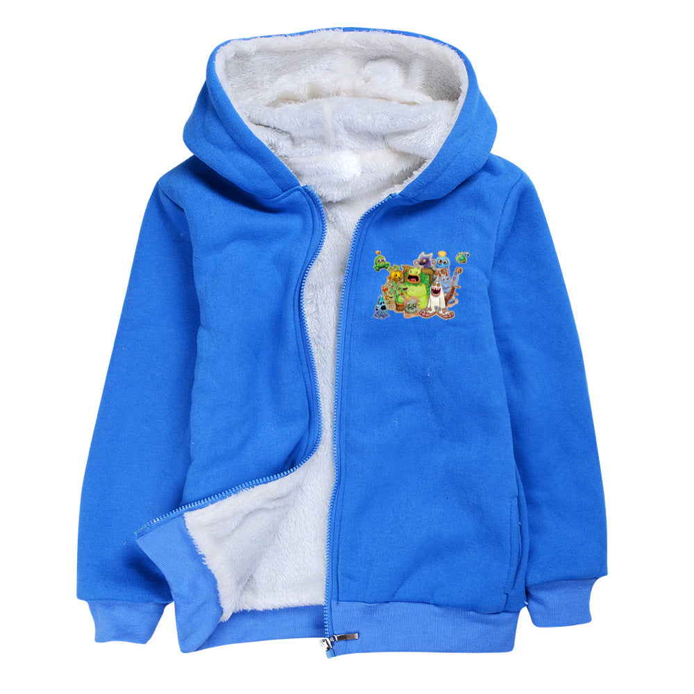 My Singing Monster Pullover Hoodie Sweatshirt Autumn Winter Unisex Sweater Zipper Jacket for Kids Boy Girls