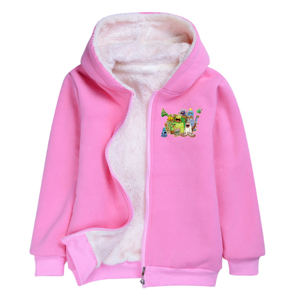 My Singing Monster Pullover Hoodie Sweatshirt Autumn Winter Unisex Sweater Zipper Jacket for Kids Boy Girls
