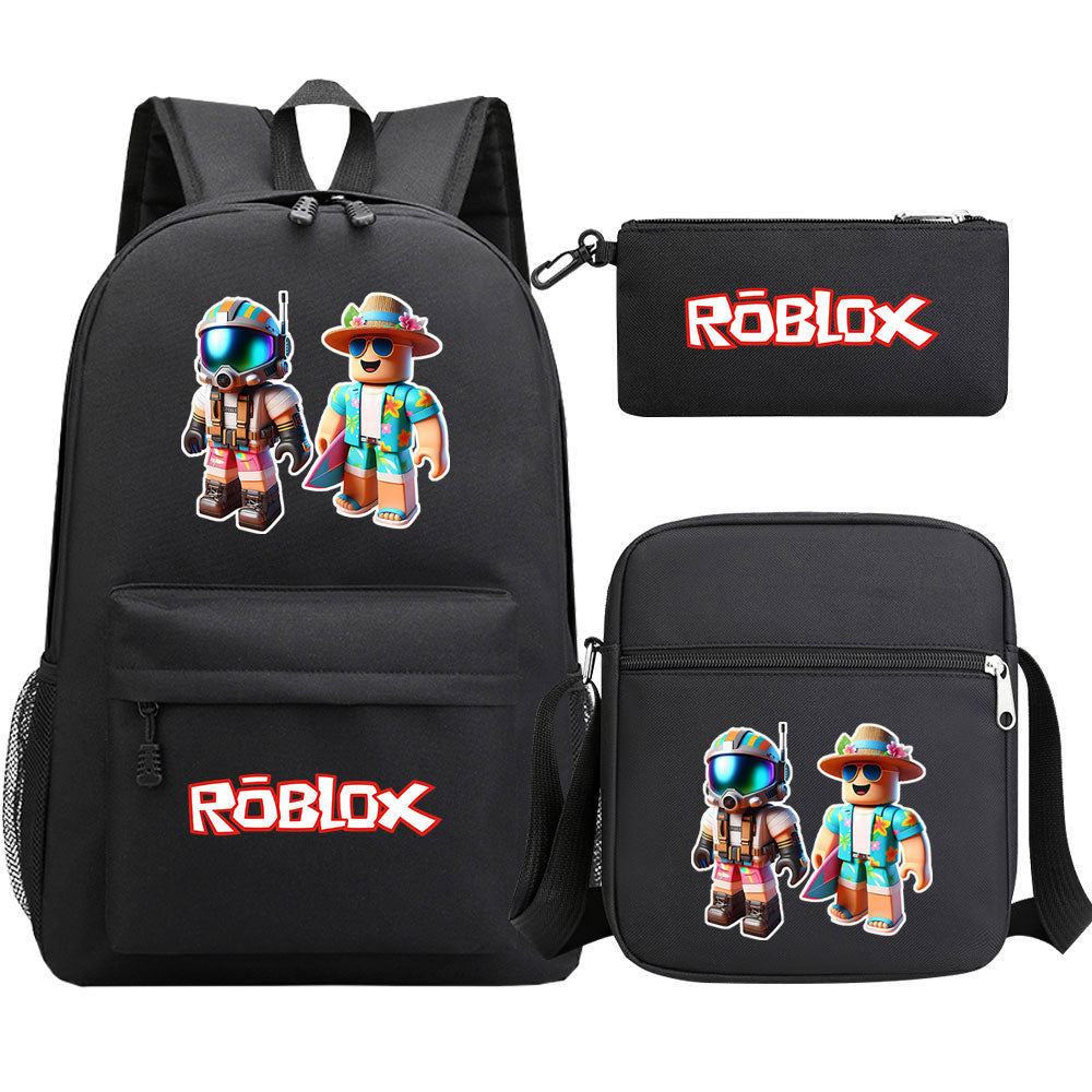 2025 Roblox Game SchoolBag Backpack Shoulder Bag Book Pencil Bags 3pcs Set