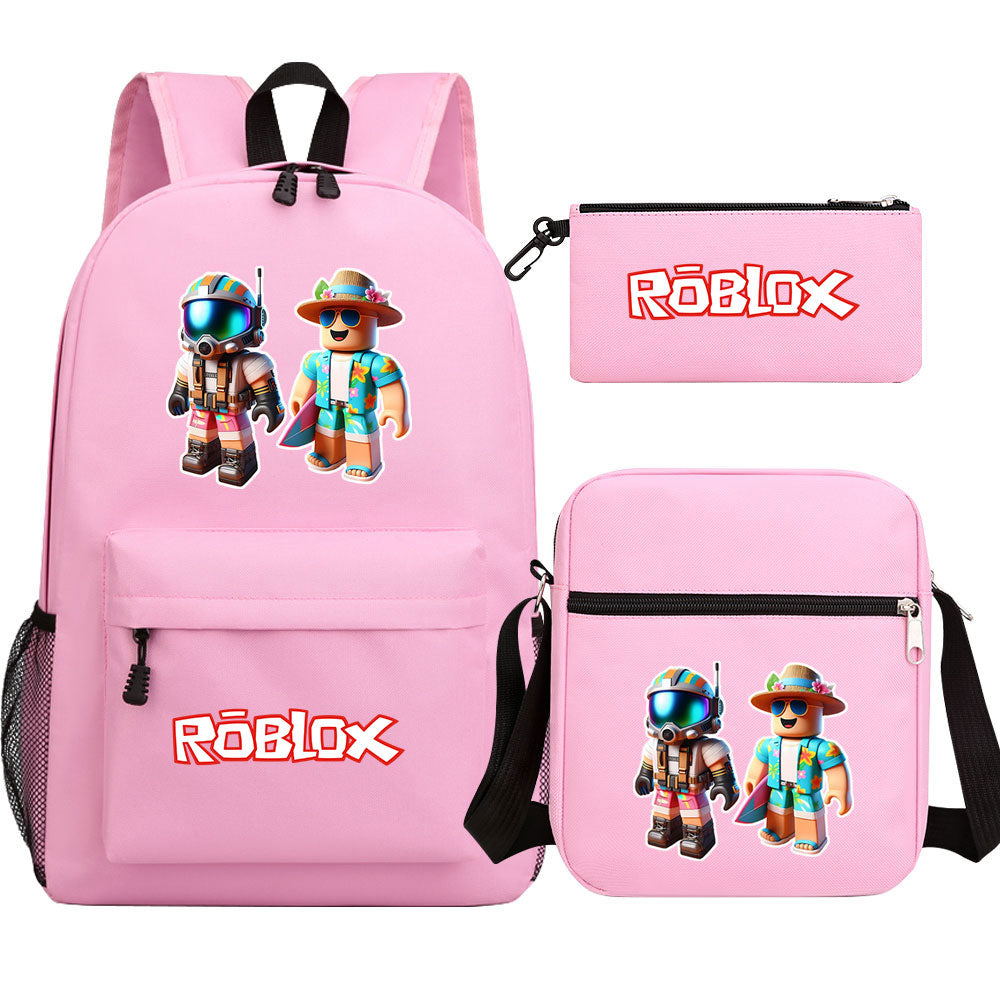 2025 Roblox Game SchoolBag Backpack Shoulder Bag Book Pencil Bags 3pcs Set