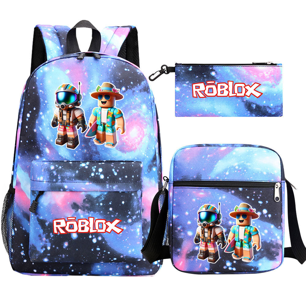 2025 Roblox Game SchoolBag Backpack Shoulder Bag Book Pencil Bags 3pcs Set
