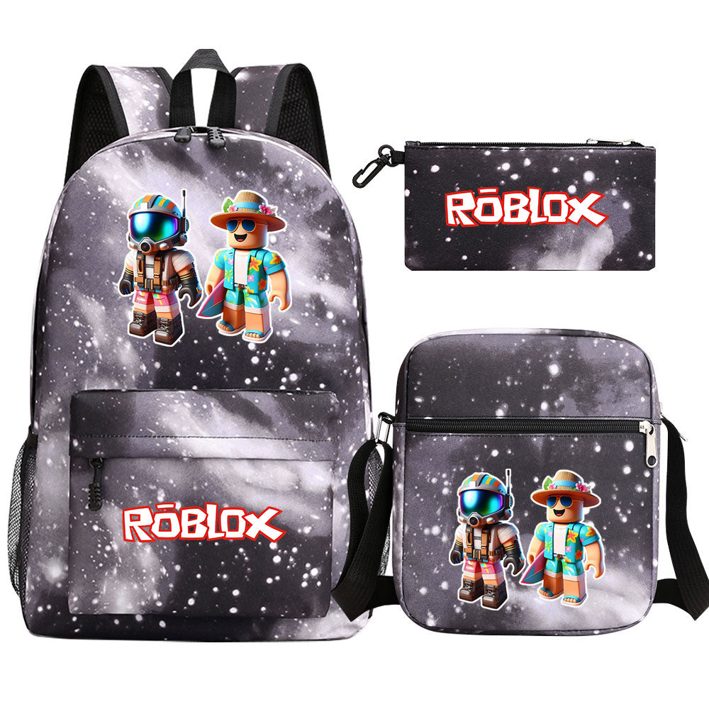 2025 Roblox Game SchoolBag Backpack Shoulder Bag Book Pencil Bags 3pcs Set