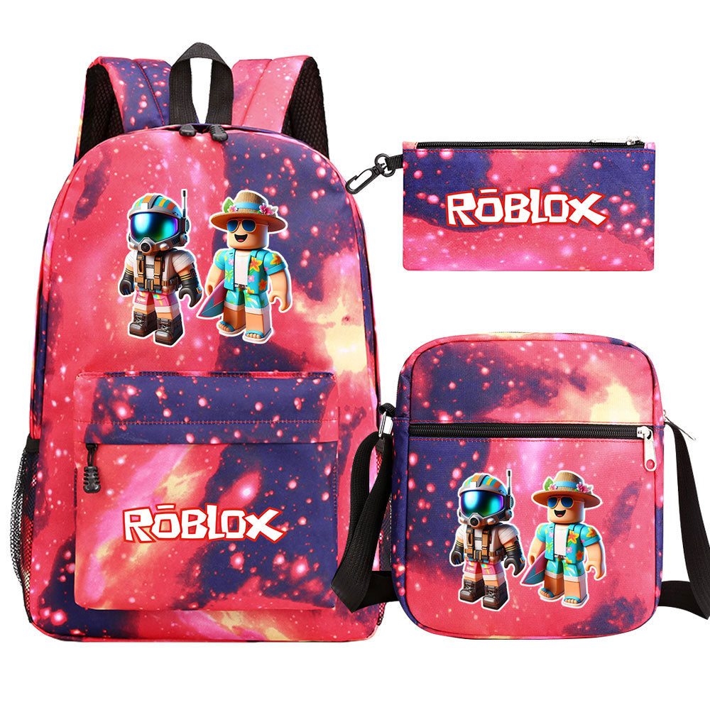 2025 Roblox Game SchoolBag Backpack Shoulder Bag Book Pencil Bags 3pcs Set